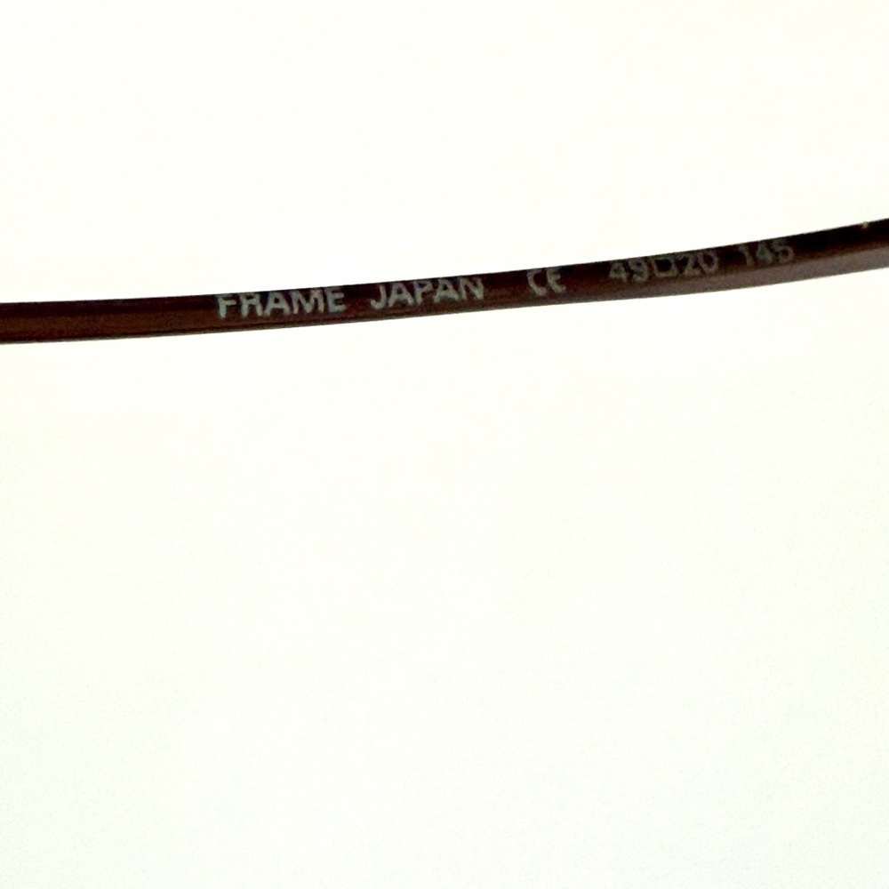 Vintage Calvin Klein Wire Rimless Round Glasses 80s Bronze Spectacles Japan Rare - Picture 6 of 6